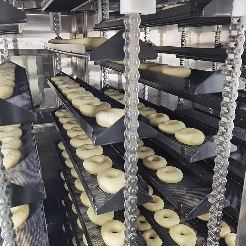 Industriel type gær-hævet rulleskære donut maskine Foto (4)