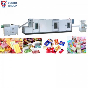 Ball shape and square shape bubble gum making machine