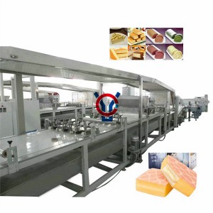 Automatic sponge cake swiss roll and layer cake machine production line