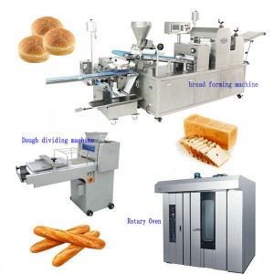 Automatic toast hamburger baguette french bread production line