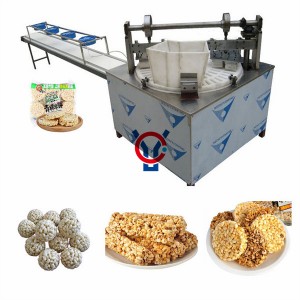 Automatic rice cake peanut caramel cereal bar making machine