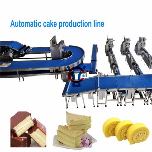 Automatic sponge cake swiss roll and layer cake machine production line