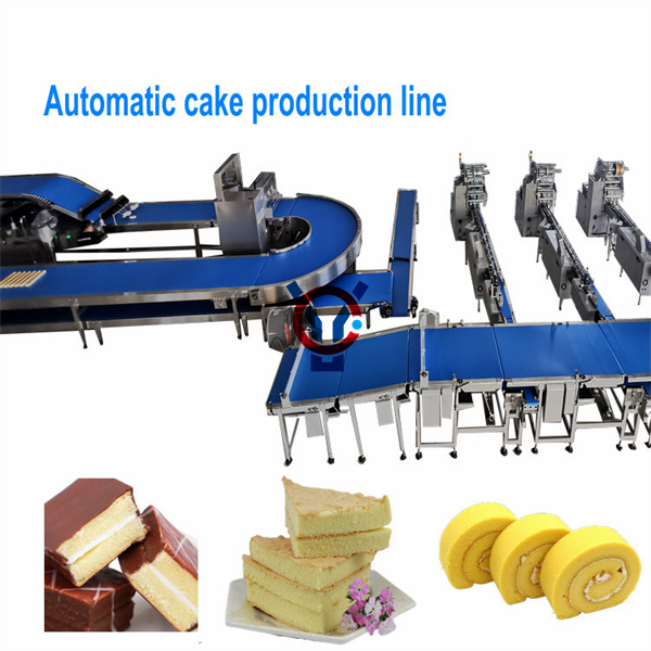 Automatic sponge cake swiss roll and layer cake machine production line